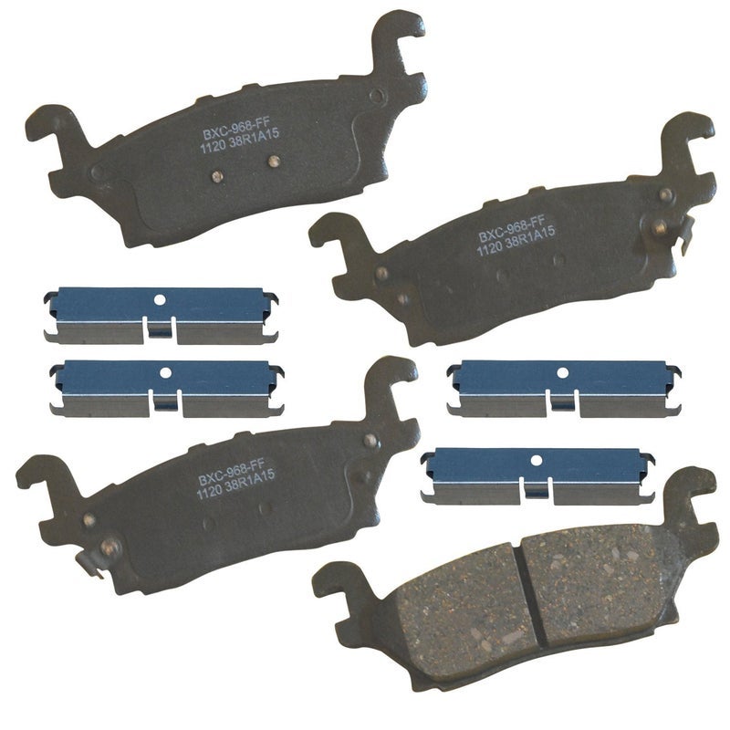 Bendix Premium SBC1120 Ceramic Rear Brake Pads for Hummer H3 2010-2006, H3T 2010-2009 - Image 1
